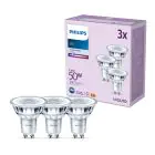 Mehrfachpackung 3x Philips Led-Spot GU10 PAR16 5W 390lm 36D - 840 