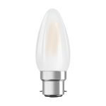 Osram LED B22D Bougie Filament Dépolie 4W 470lm - 827  | Remplacement 40W