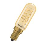 Osram Vintage 1906 LED Special Shapes E14 Tubular Ambre 4.8W 420lm - 822 Blanc Très Chaud | Dimmable - Remplacement 40W