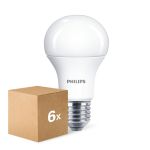Lot 6x Philips  CorePro LED Ampoule E27 Poire Dépolie 10W 1055lm - 827  | Remplacement 75W