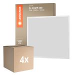 Lot 4x Ledvance Dalle LED Compact Aluminium Blanc 33W 3630lm - 830  | 60x60cm - UGR < 19
