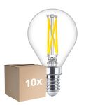Lot 10x Philips MASTER LED E14 Boule Filament Claire 2.5W 340lm - 922-927 Dim To Warm | Meilleur Rendu De Couleur - Dimmable - Remplacement 25W