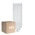 Lot 10x Ledvance Dulux-T LED 10W - 830 Blanc Chaud | 4 Broches - Remplacement 26W