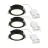 Lot 3x Nordlux Downlight Olea Noir 4.4W 345lm 110D - 930 | 68mm - IP65 - Meilleur Rendu De Couleur