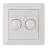 EcoDim Bouton variateur DUO GIRA/JUNG/Merten incl. Cache Interrupteur Rotatif