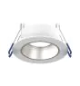 Spot LED Ares Profond ring Blanc - avec Inner Cercle  Argent | Diamètre 68mm - incl. GU10 Fitting