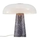 DFTP by Nordlux Lampe De Chevet Glossy Marbre et Verre Gris | 320mm - Convient pour 1x E27