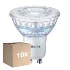 Lot 10x Philips MASTER Value Spot LED GU10 PAR16 5.5W 575lm 36D - 930 Blanc Chaud | Meilleur Rendu De Couleur - Dimmable - Remplacement 80W