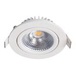 LED Inclinable Spot Blanc Ronde 6W 520lm 60D - 927 Blanc Très Chaud | 85mm - IP54 - Dimmable - Meilleur Rendu De Couleur