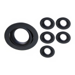 Lot 6x Encastré Spot Vision MR16 inclinable Noir | Diamètre 69mm - GU10 Culot